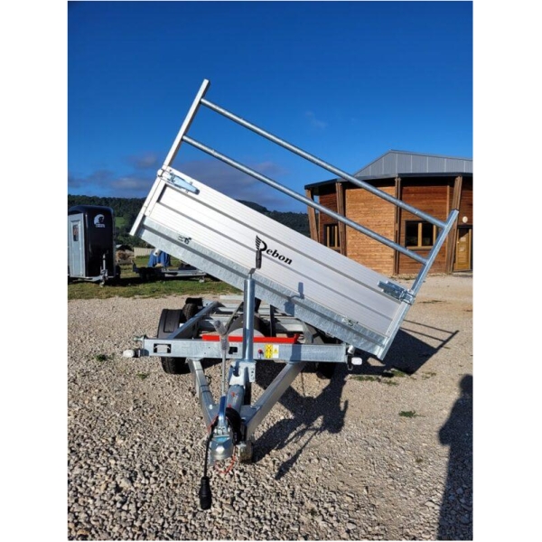 Remolque volquete hidráulico Debon PW2.3L de 2 ejes – 3000 x 1800 mm